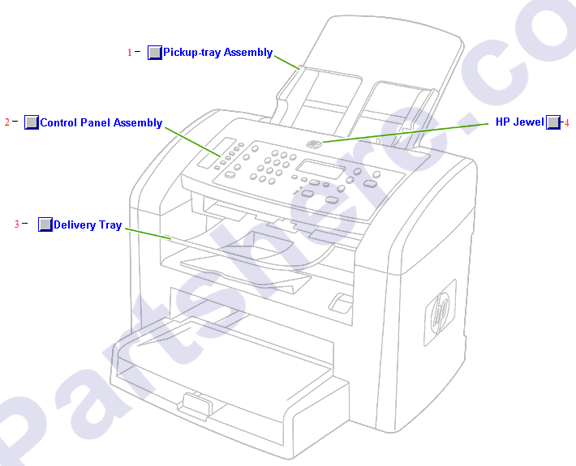 HP parts picture diagram for Q6504-00016, Q6504-00017, Q6504-00018, Q6504-00019, Q6504-00020, Q6504-00021, Q6504-00022, Q6504-00006, Q6504-00007, Q6504-00008, Q6504-00009, Q6504-00010, Q6504-00011, Q6504-00012, Q6504-00023, Q6504-00024, 7121-8285, Q6504-00013, Q6504-00014, RC1-8443-000CN